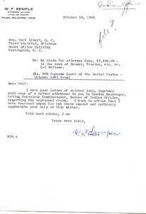 Recommendation for Appointment of Houston Bus Hill as Assistant Secretary of the Interior, 1965-01-20