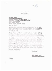 Commendations on Indian Health Division&#39;s Work in Oklahoma, 1967-02-28