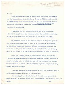 Improving Indian Health: Status Reports on Water, Sewage, and Sanitation Projects in Oklahoma, 1967-08-30