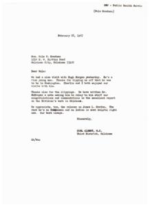 Expansion of Public Health Services in Talihina, Oklahoma, 1967-02-24