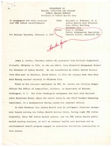 Commendations for Indian Health Division&#39;s Work in Oklahoma, 1967-02-28