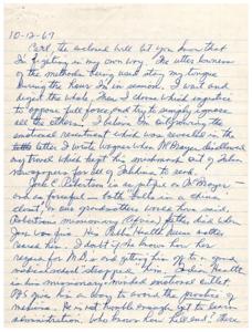 Letter of Appreciation and Updates from Carl Albert, M.C., 1967-10-30