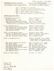 Health Planning Session for Northeastern Oklahoma, 1967-01-01 - 1967-12-31