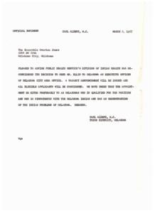 Concerns Regarding Executive Officer Appointment in Public Health Service, 1967-03-02