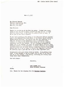 Recommendation for John Spaan as Executive Officer in Oklahoma City Area Office of Public Health Service&#39;s Division of Indian Health, 1967-03-07