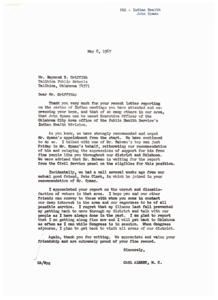 Endorsement of John Spaan for Executive Officer Position at Public Health Service, 1967-04-24