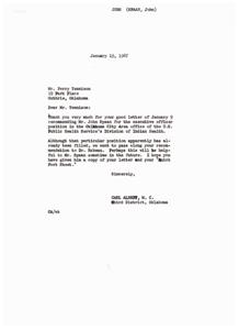 Recommendation for John H. Spaan as Executive Officer, 1967-01-10