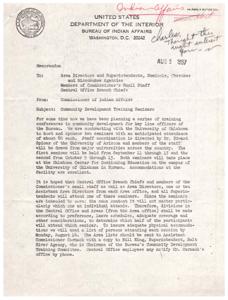 Concerns Regarding Indian School Lunch Program, 1967-10-03