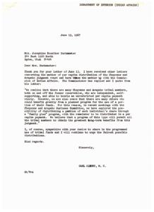 Equitable Distribution of Cheyenne and Arapaho Judgment Award, 1967-06-16