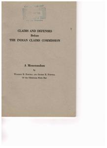 Indian Claims Commission: A Legal Perspective, 1949-01-01