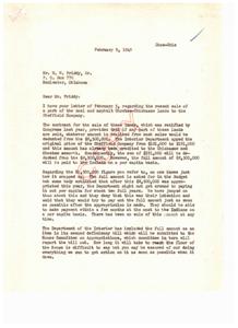 ["The document discusses the recent sale of coal and asphalt lands and the deduction of the sale amount from the Chickasaw and Choctaw account. The full amount of $8,500,000 will be paid to the Indians on a per capita basis. There is confusion about a $1,500,000 figure, but the Department of the Interior is working to pay out the full amount as soon as possible. The document also mentions bad weather, a reunion, and a friendly bet. Additionally, there is mention of efforts to settle the matter and support for the welfare of the Indians."]