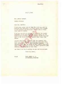 Prompt Payment Urged for Choctaws and Chickasaws&#39; Coal Lands Sale, 1949-07-09