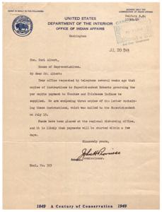 Instructions for the Per Capita Payment to Choctaw and Chickasaw Indians in 1949, 1948-06-24