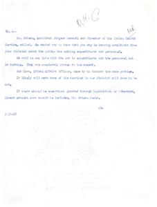 Contract Award Confirmation for Choctaw Indian Tribe Water Well Project, 1968-04-16