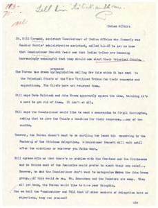 Proposal to Elect Principal Chiefs in Indian Tribes: Updates and Considerations, 1968-01-01