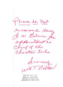 Concerns Regarding Reappointment of Chief Harry J. W. Belvin, 1970-08-24