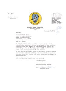 Correspondence from Carl Albert, Majority Leader of the House of Representatives, 1970-01-01 - 1970-12-31