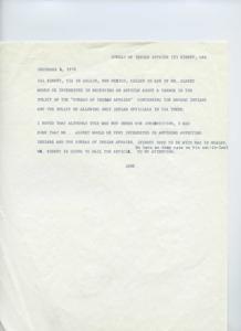 Change in Bureau of Indian Affairs&#39; Policy Regarding Navaho Indians: A Correspondence Between Cal Kinsey and Carl Albert, 1970-12-01