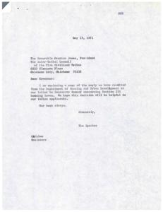 The Delayed Indian Housing Project in Mill Creek: A Call for Expedited Action, 1971-01-25