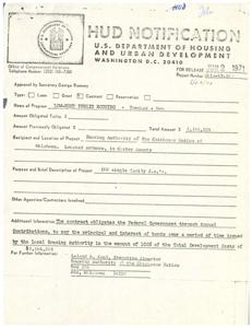 Funding Approval for Low-Rent Public Housing in Marietta, 1971-05-27