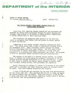 Federal Aid for Indian Livestock in Southwest Drought Areas, 1971-06-25
