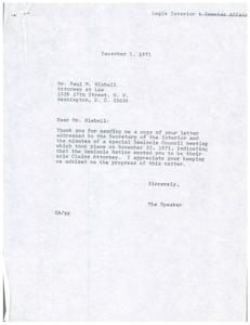 Empowering Native Nations: Hans Walker Appointed to Head New Indian Water Rights Office, 1971-11-17
