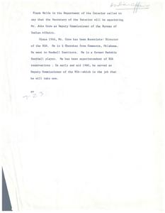 Disappointment in the White House: Wilma Victor&#39;s Missed Opportunity, 1971-01-01 - 1971-12-31