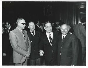 Carl Albert in various poses with unidentified people., 1950-01-01 - 1976-12-31