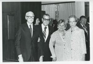 Mr. and Mrs. James H. Quillen group of people walking during the House delegation trip to USSR, Romania, and Yugoslavia. August 1975, 1975-08-04