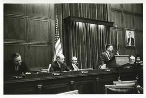 Carl Albert speaking at an unidentified function., 1950-01-01 - 1976-12-31
