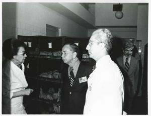 Carl Albert with others during the House delegation trip. August 1975, 1975-08-04 - 1975-08-29