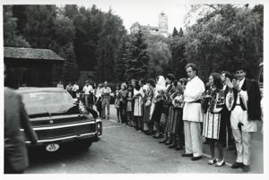Group of people during the House delegation trip. August 1975, 1975-08-04 - 1975-08-29