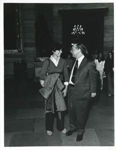 Carl Albert speaking with Leslie Lytel from Conshohocken, PA. April 1975, 1975-04-01