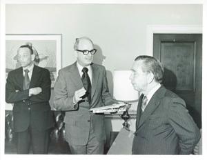 Carl Albert talking to Charles L. Ward., 1950-01-01 - 1976-12-31