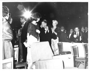 Jacqueline Kennedy, Carl Albert, and several others at an unidentified function., 1950-01-01 - 1976-12-31