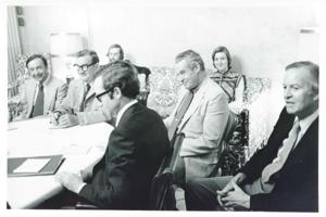 Clement Zablocki and other men seated at a round table., 1950-01-01 - 1976-12-31