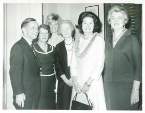 Carl Albert posing with women from McAlester, OK who are visiting Washington, D.C., 1967-05-16