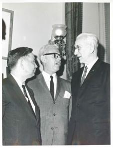 Carl Albert talking with Goldberg and John W. McCormack, 1950-01-01 - 1976-12-31