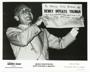 President Gerald R. Ford with James Whitmore at the opening of Give em Hell, 1950-01-01 - 1976-12-31