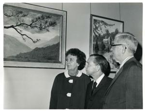 Carl Albert and Tom Steed speaking with an unidentified man., 1950-01-01 - 1976-12-31