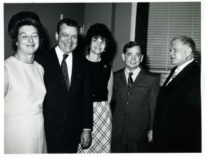 Carl Albert standing with several unidentified people, 1950-01-01 - 1976-12-31