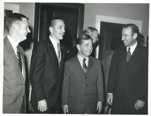 Carl Albert standing with some astronauts., 1950-01-01 - 1976-12-31