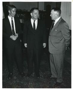 Carl Albert with unidentified men., 1950-01-01 - 1976-12-31