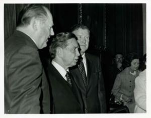 Carl Albert with unidentified men., 1950-01-01 - 1976-12-31