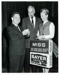 Carl Albert standing with two unidentified men., 1950-01-01 - 1976-12-31