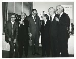 Carl Albert with unidentified people., 1950-01-01 - 1976-12-31