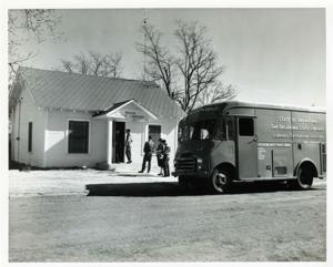 Carl Albert with Colonel R. A. Howard, Jr. (U.S. Army Retired), and Bill Montgomery from the Bayou watershed., 1950-01-01 - 1976-12-31