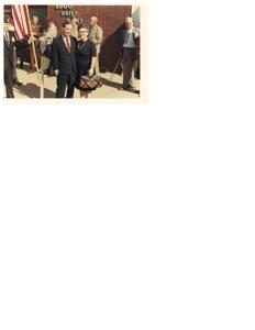 Carl Albert at a veterans&#39; event. Hugo, Oklahoma 1970, 1970-01-01 - 1970-12-31