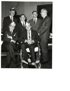Carl Albert with some DAV members., 1950-01-01 - 1976-12-31