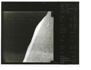 Moon photo taken by Surveyor I. June 1966, 1966-06-02